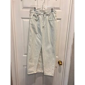 Y2k‎ Industry Womens Light Wash Denim Maxi Skirt Front Slit High Waisted Size 4